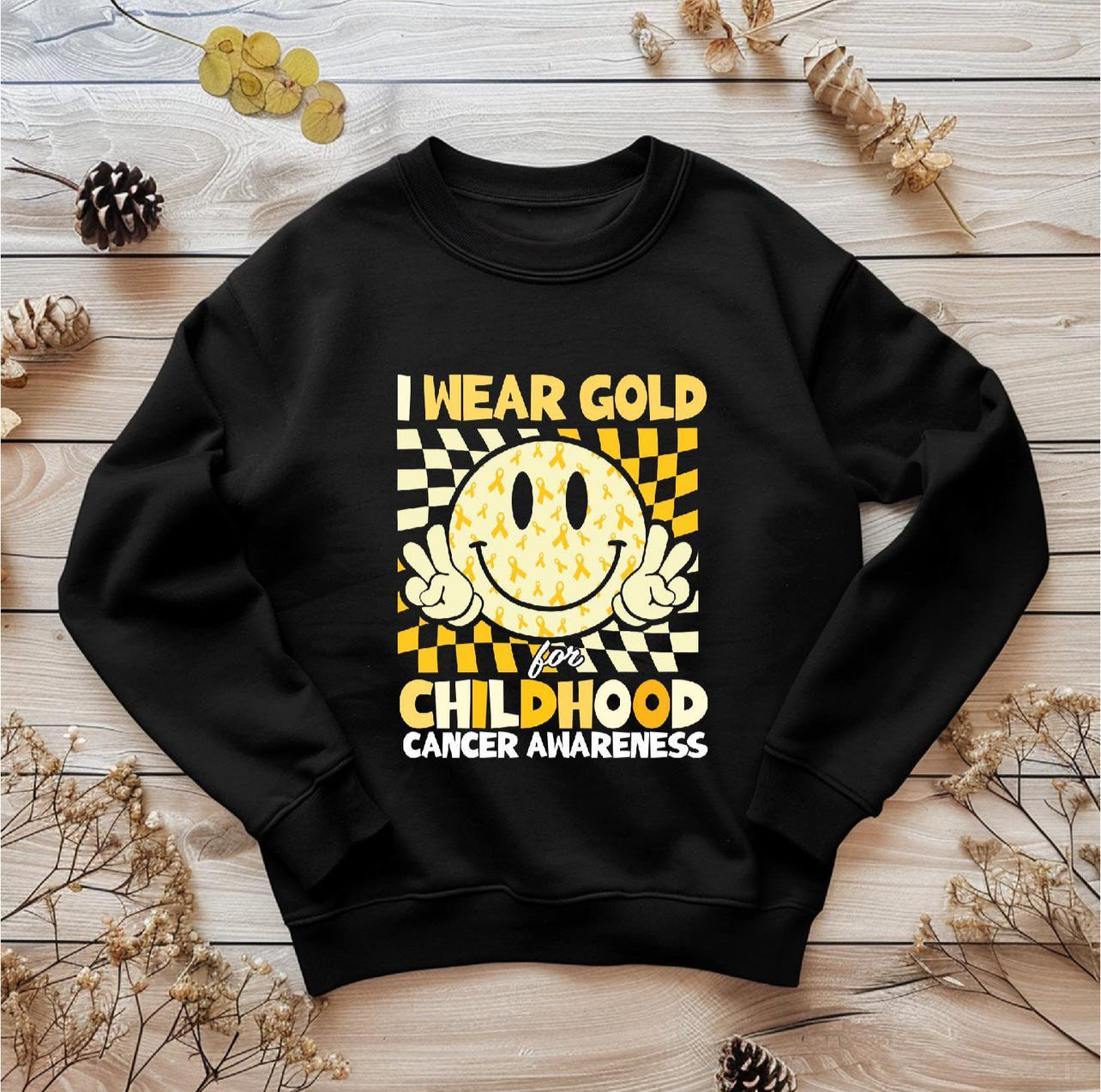 I wear gold youth tee boy or girl