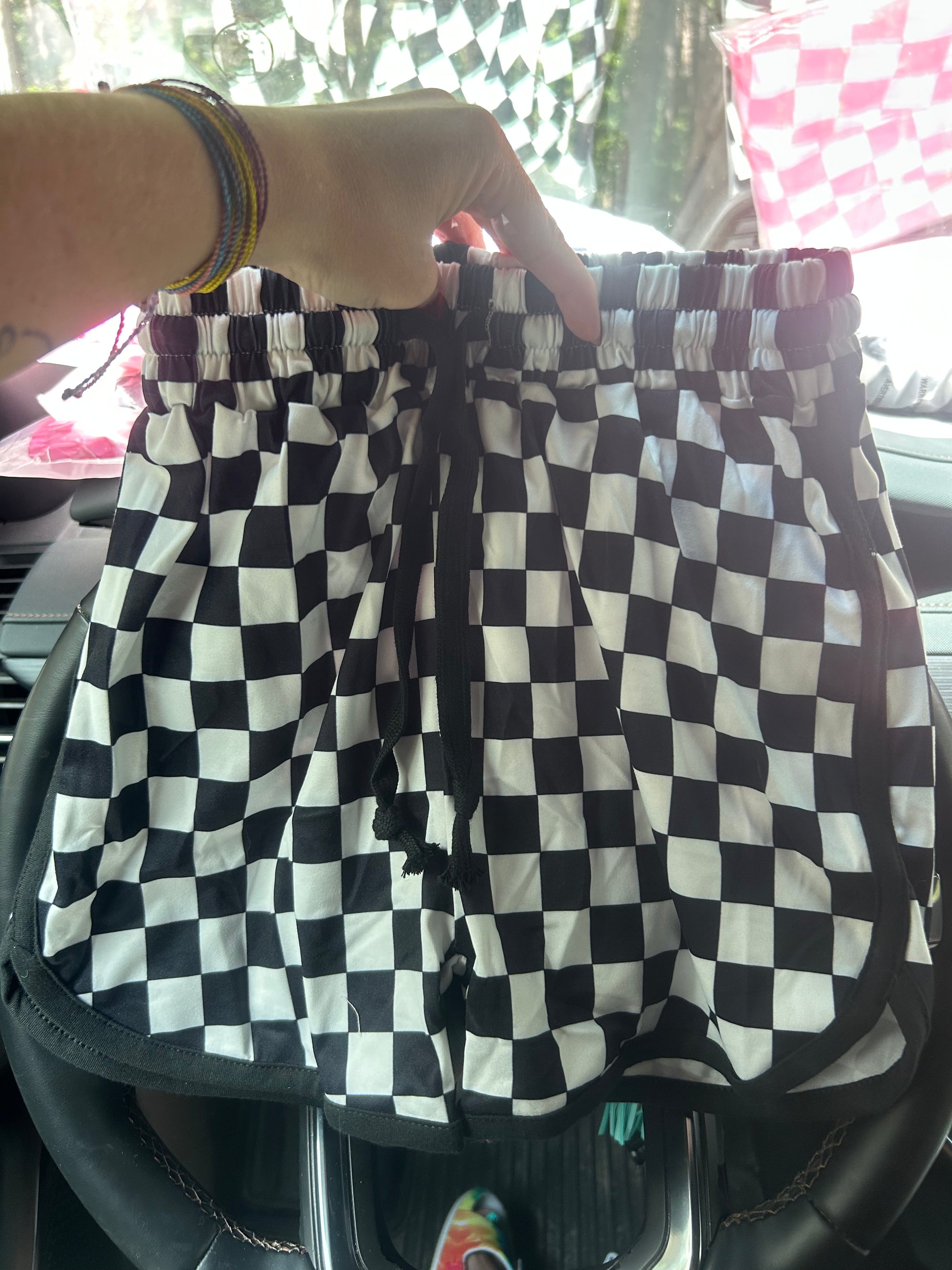Kids checkered shorts