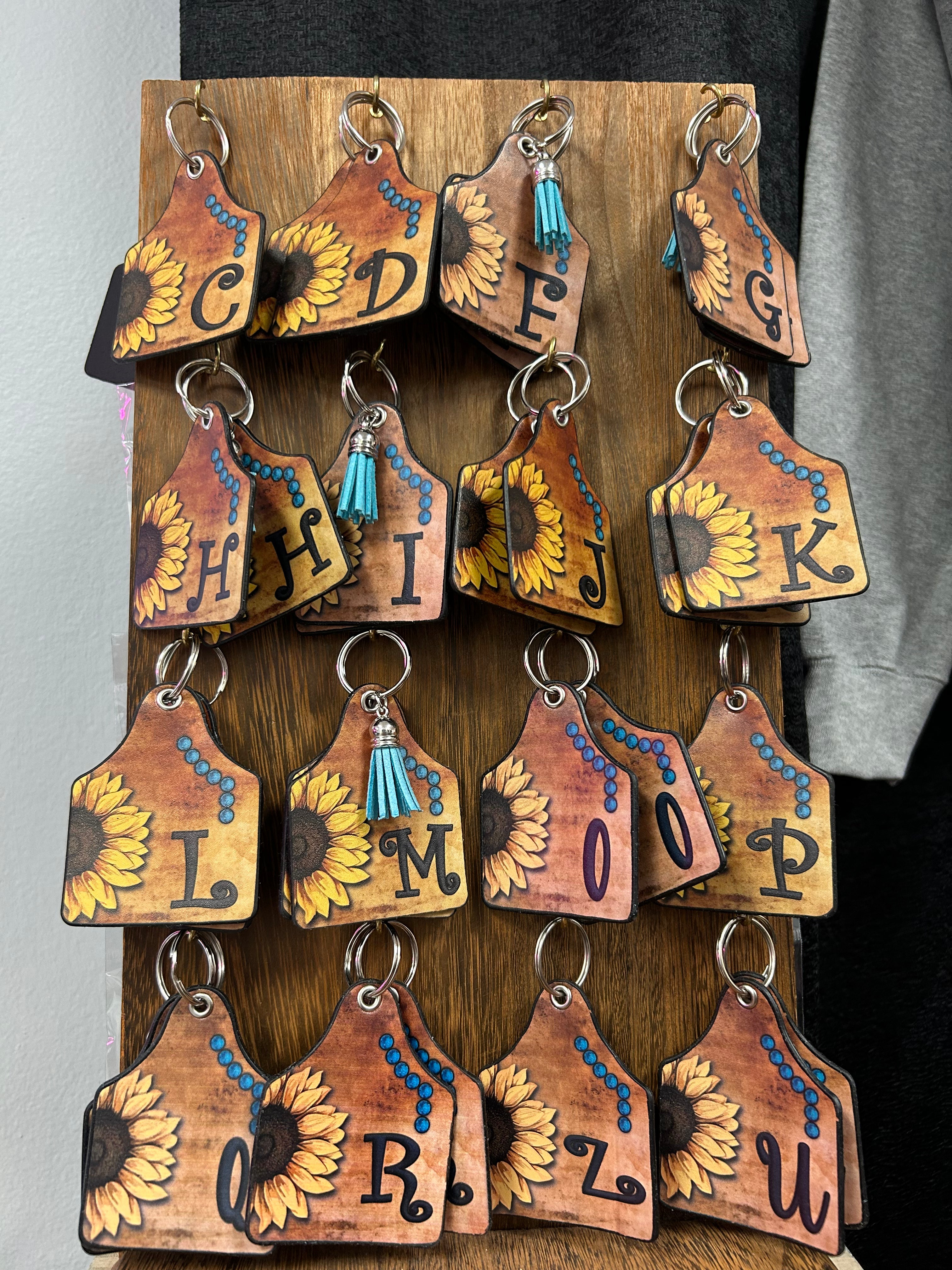 Cattle Tag Key Chains